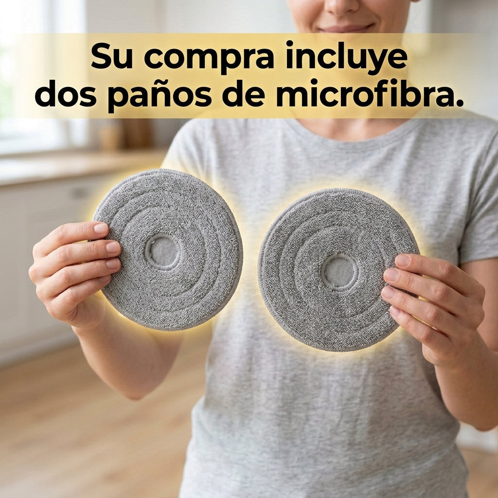 AquaSplit™ | Mopa con Balde Centrifugador | Separa el Agua Limpia de la Sucia