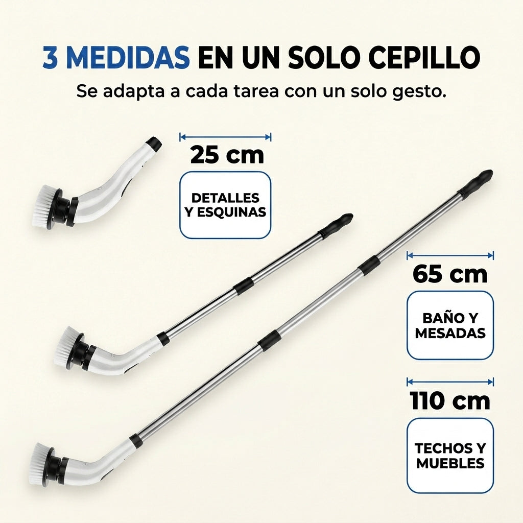TurboClean™ 9 en 1 | Cepillo Eléctrico Giratorio Inalámbrico