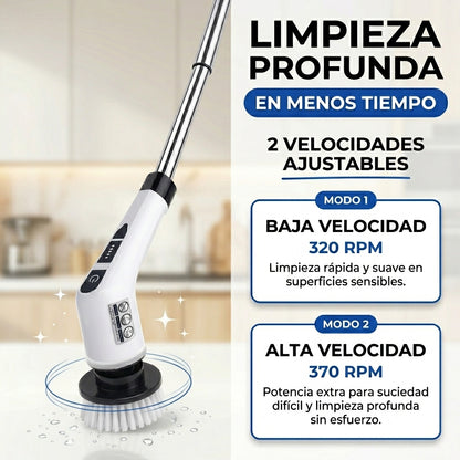TurboClean™ 9 en 1 | Cepillo Eléctrico Giratorio Inalámbrico