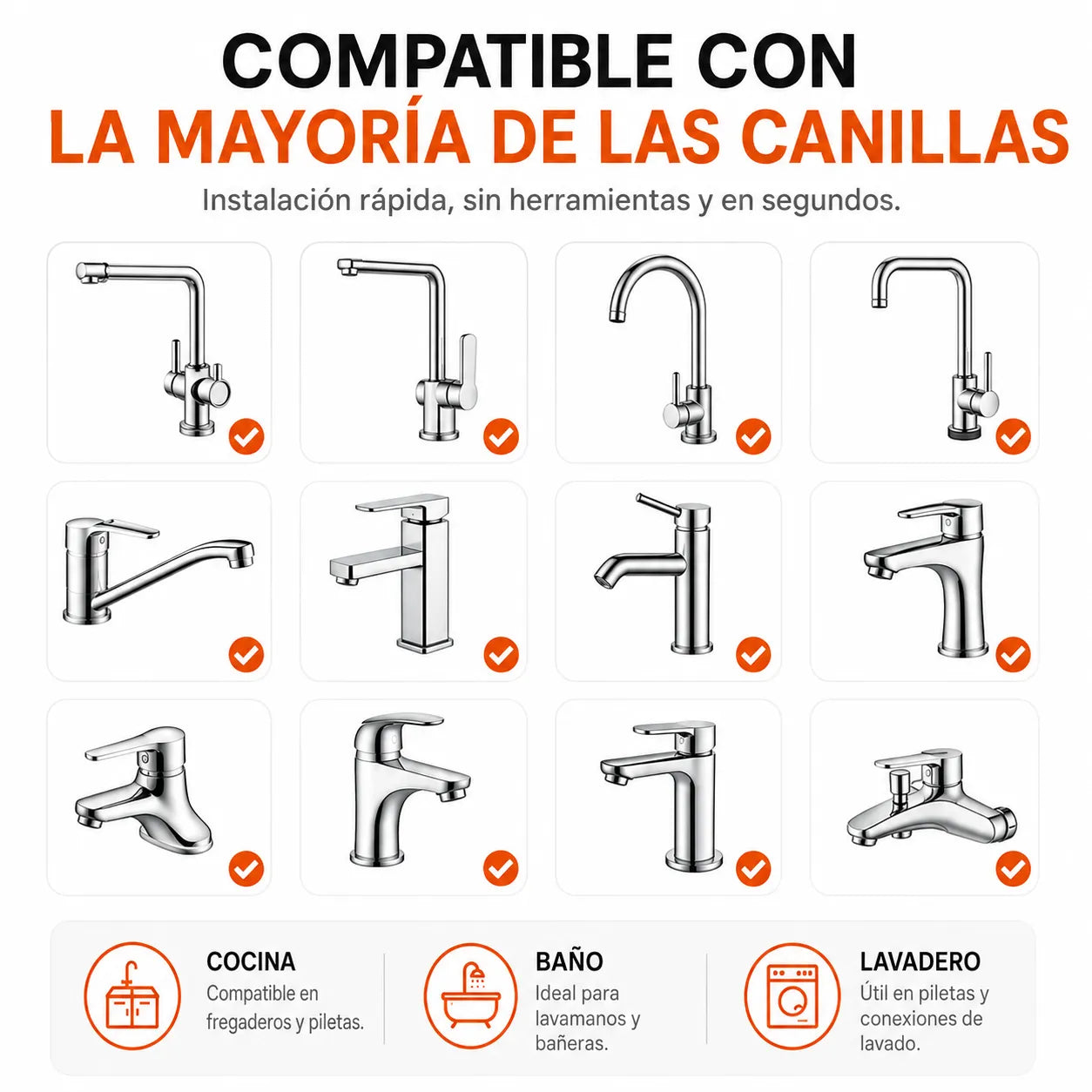 HydroFlex™ | Extensor de Canilla Giratorio 1080° + Regalo🎁: Lava Vasos Automático