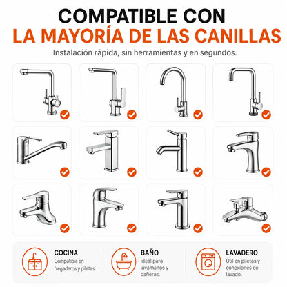 HydroFlex™ | Extensor de Canilla Giratorio 1080° + Regalo🎁: Lava Vasos Automático