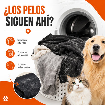 PetClean™ | Manopla Atrapa Pelos + Regalos🎁: 2 Huellitas Saca Pelos + 1 Cepillo Automatico A Vapor