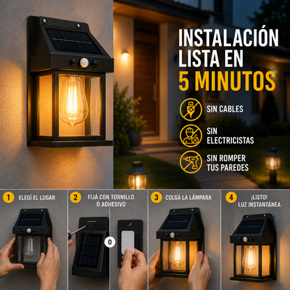 Vertex™ | Pack de Lámparas Solares LED con Sensor de Movimiento