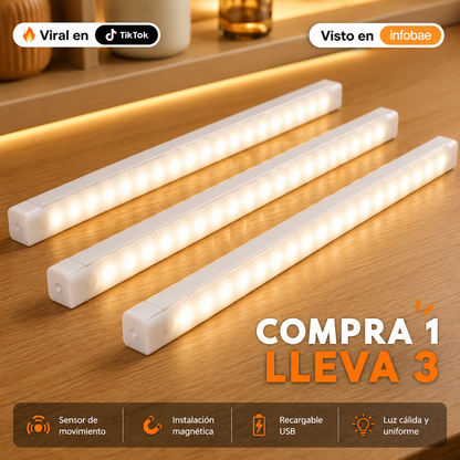 LumiBar™ | Barra Luz Led Con Sensor De Movimiento sin cables