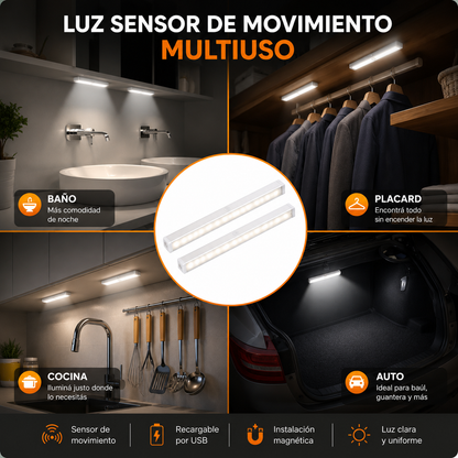 LumiBar™ | Barra Luz Led Con Sensor De Movimiento sin cables