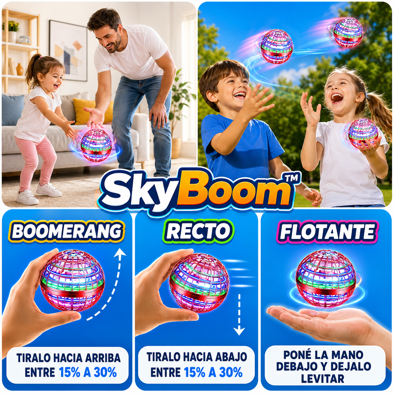 SkyBoom™ | Spinner Volador | El Regalo Perfecto para el día del niño ✨