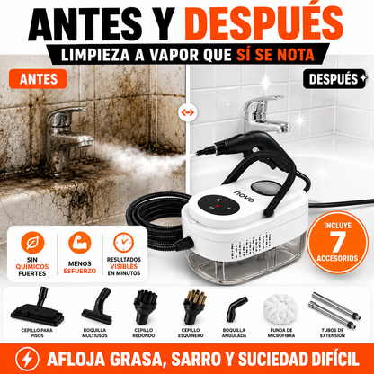 VaporClean Pro™ | Elimina Grasa, Sarro y el 99% de Bacterias Sin Químicos