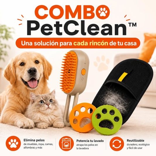 PetClean™ | 1 Combo de 2 Manoplas Atrapa Pelos + Regalos🎁