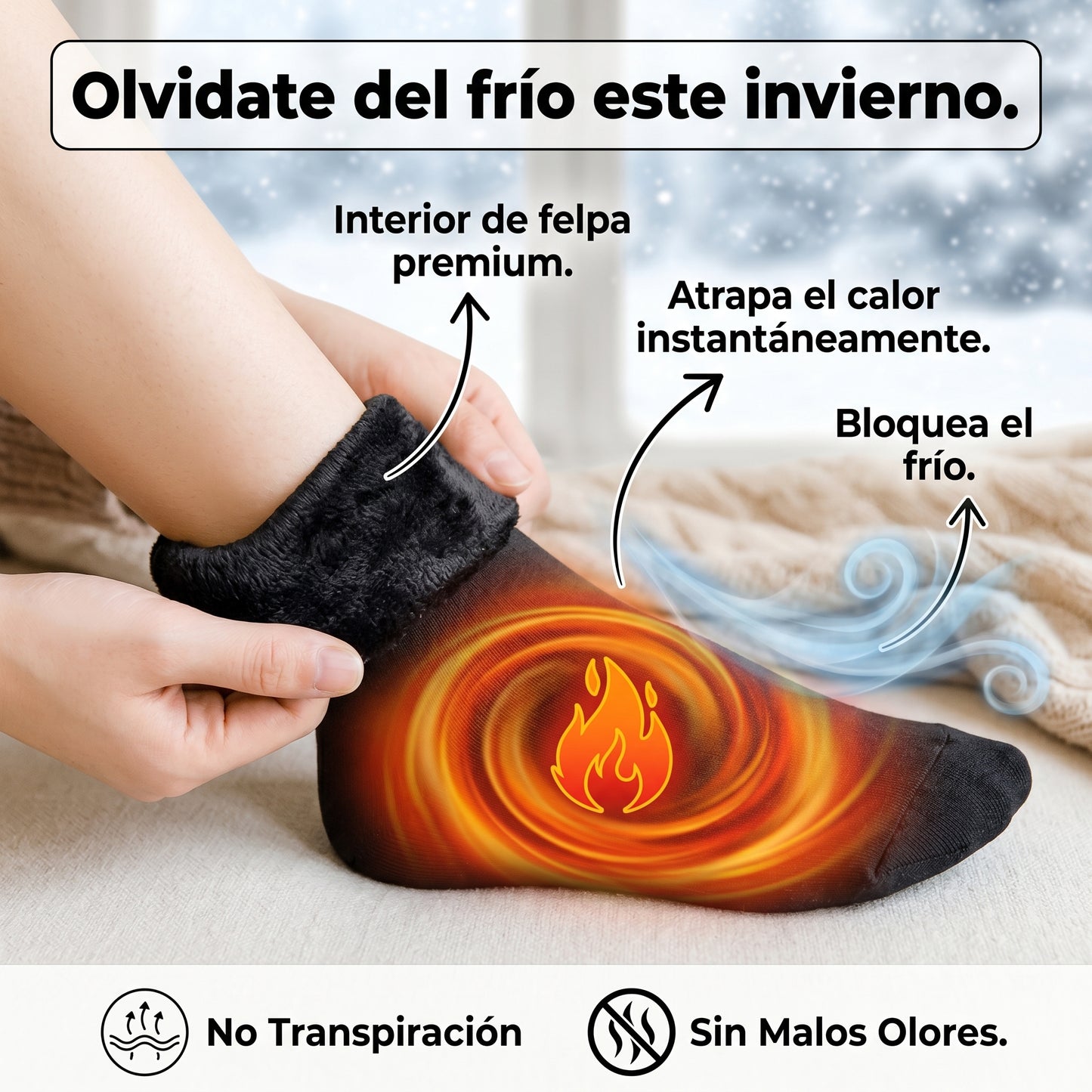 Nevanna™ | Pack x4 pares de Medias Térmicas | Adiós al frío al instante