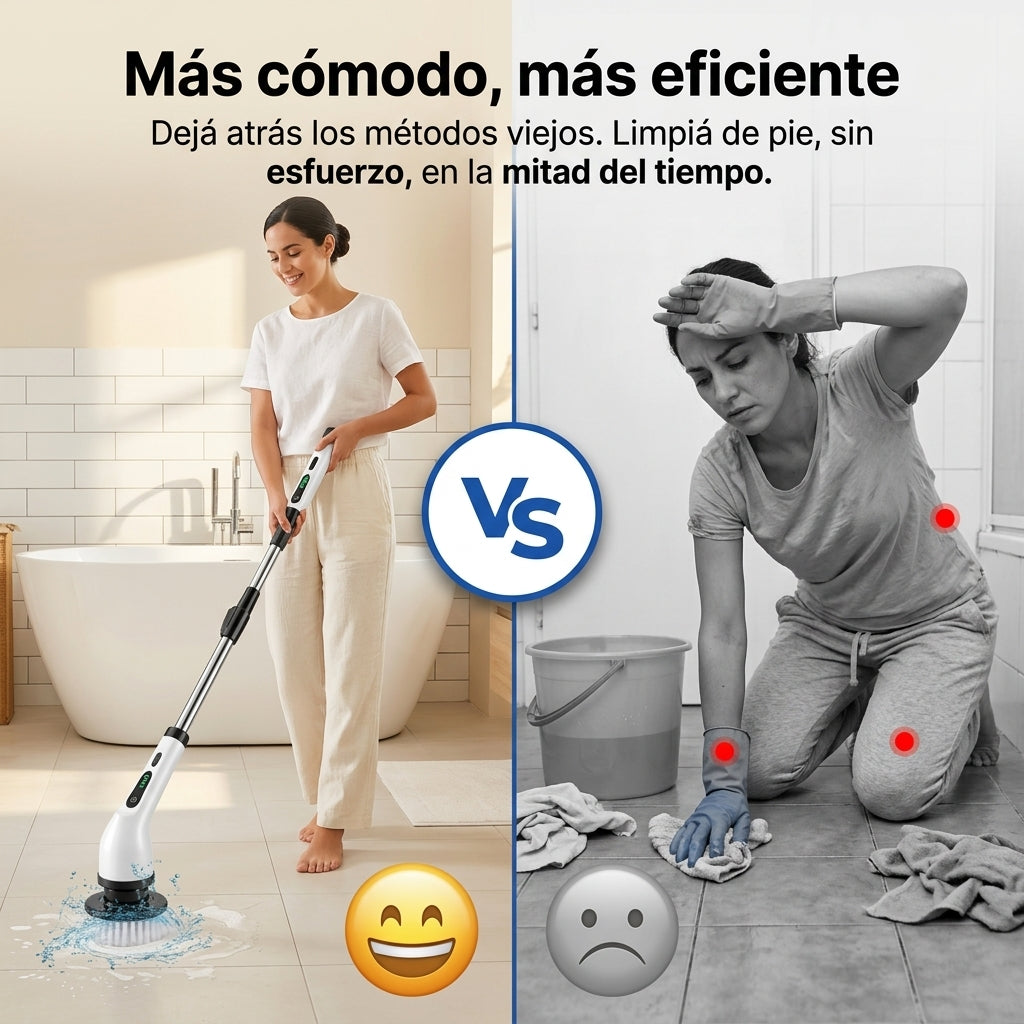 TurboClean™ 9 en 1 | Cepillo Eléctrico Giratorio Inalámbrico