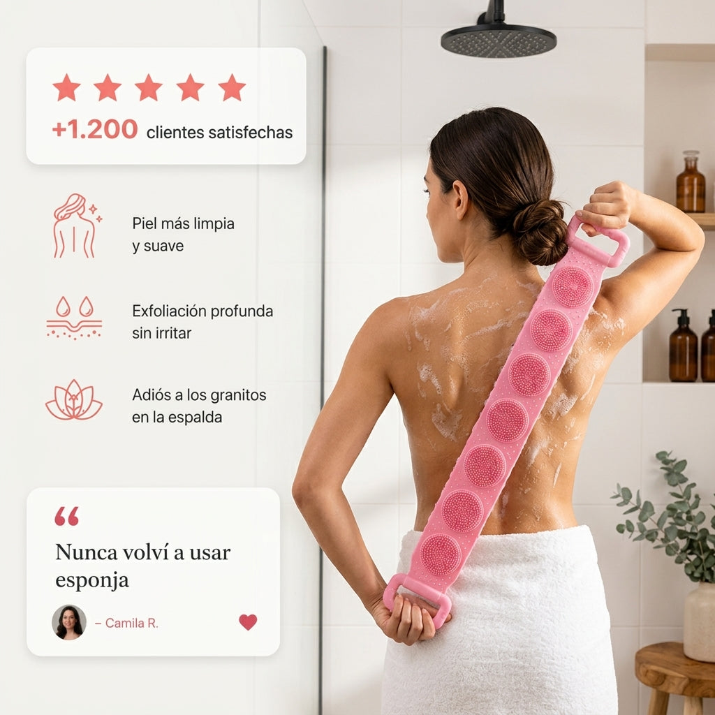 DermaGlow™ | Cepillo Anti-Granitos para Espalda